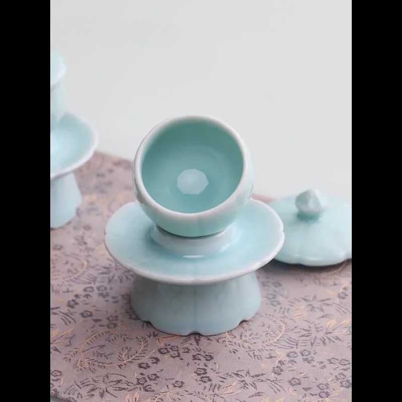 ถ้วยเซรามิกสีเขียวเซลาดอนพร้อม - Celadon Ceramic Cup บทวิจารณ์และราคา