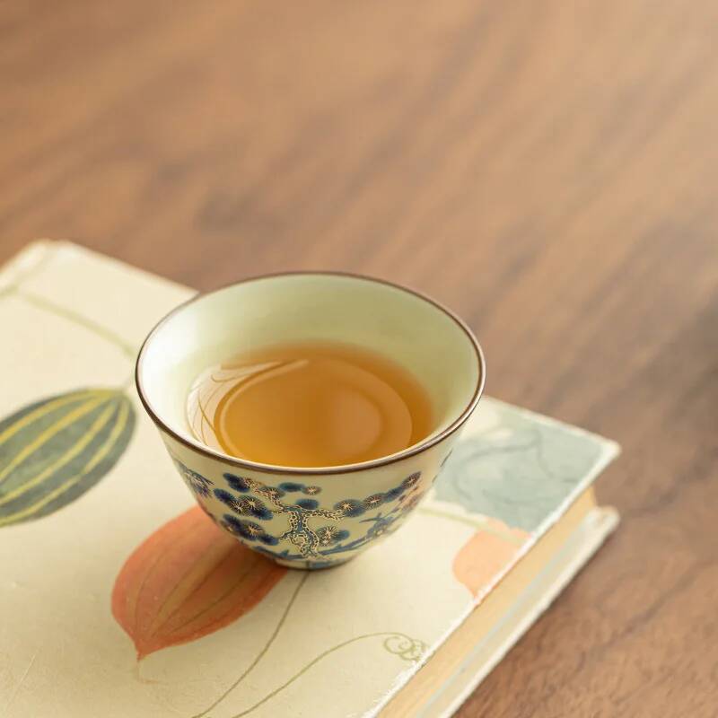 ถ้วยชาเซรามิกสีน้ำเงินและขาว ถ - Celadon Ceramic Cup บทวิจารณ์และราคา